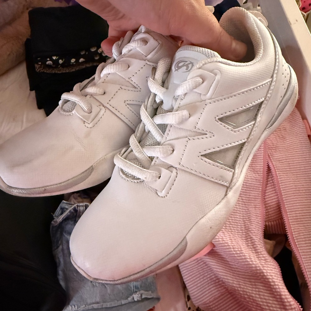 White GK cheer shoes